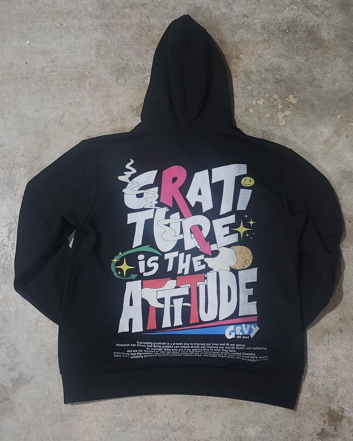 "GRATITUDE IS THE ATTITUDE" HOODIE